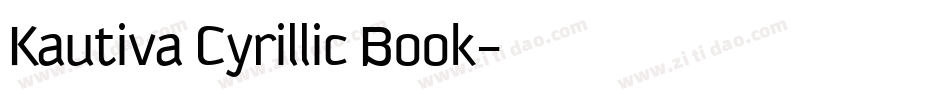 Kautiva Cyrillic Book字体转换